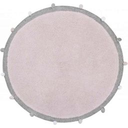 Lorena Canals Round Cotton Rug - Bubbly - Soft Pink-Grey
