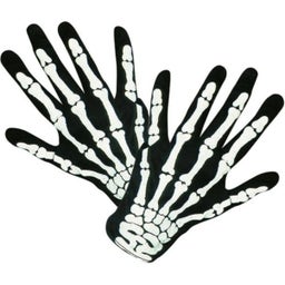 Fries Handschuhe Skelett - 1 Stk