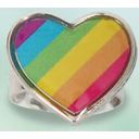 Fries Heart Ring, Colourful - 1 item