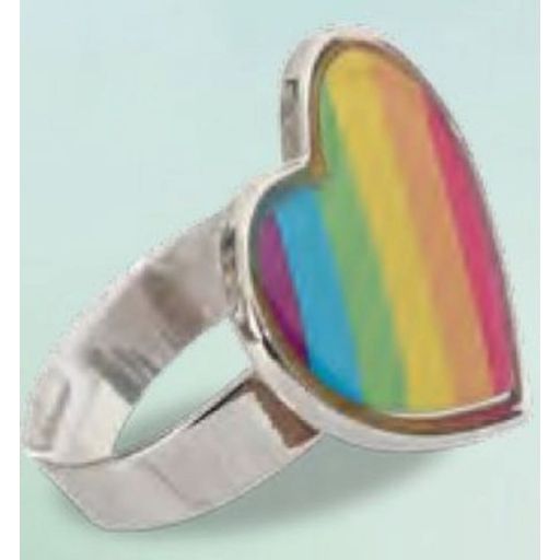 Fries Heart Ring, Colourful - 1 item