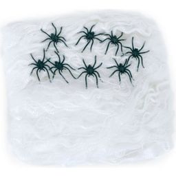 Fries Spider Web With 8 Spiders, Approx. 120g - 1 item