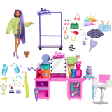 Barbie Extra Doll & Vanity Table Playset with 45 Accessories