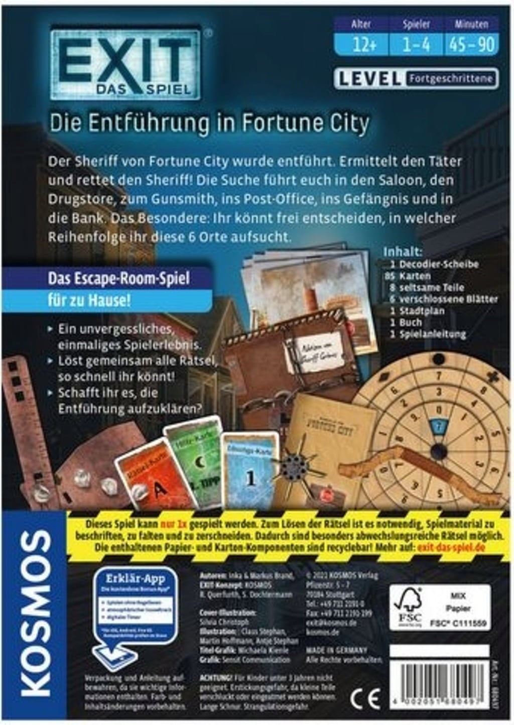 EXIT - Das Spiel: Die Entführung in Fortune City - 1 Stk