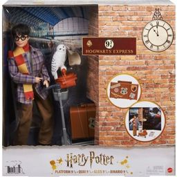 Harry Potter - Platform 9 3/4 Playset with Harry Potter & Hedwig - 1 item