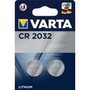 VARTA CR2032 LITHIUM-knappbatteri - 2 st