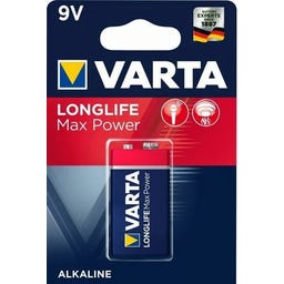 VARTA LONGLIFE Max Power 9V Block - 1 Stück - 1 Stk