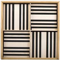 KAPLA Wooden Blocks, Black/White, Box of 100