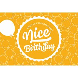 playPolis "Nice Birthday" Greeting Card