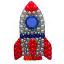 Rocket Mosaic Frame For Balloon Decoration - 1 item