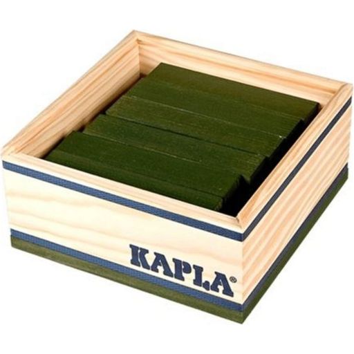 KAPLA Wooden Blocks, Green, Box of 40 - 1 item