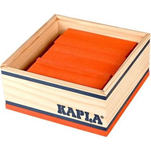 KAPLA Orange Wooden Blocks, Box of 40 - 1 item