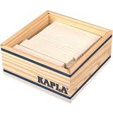 KAPLA Wooden Blocks, White, Box of 40