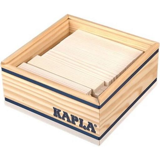 KAPLA Wooden Blocks, White, Box of 40 - 1 item