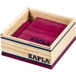 KAPLA Wooden Blocks, Violet, Box of 40