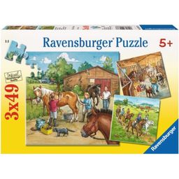 Ravensburger Puzzle - My Stables, 3x 49 pieces - 1 item
