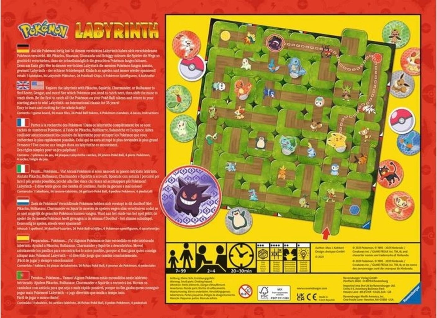 Ravensburger Pokémon Labyrinth  - 1 pz.
