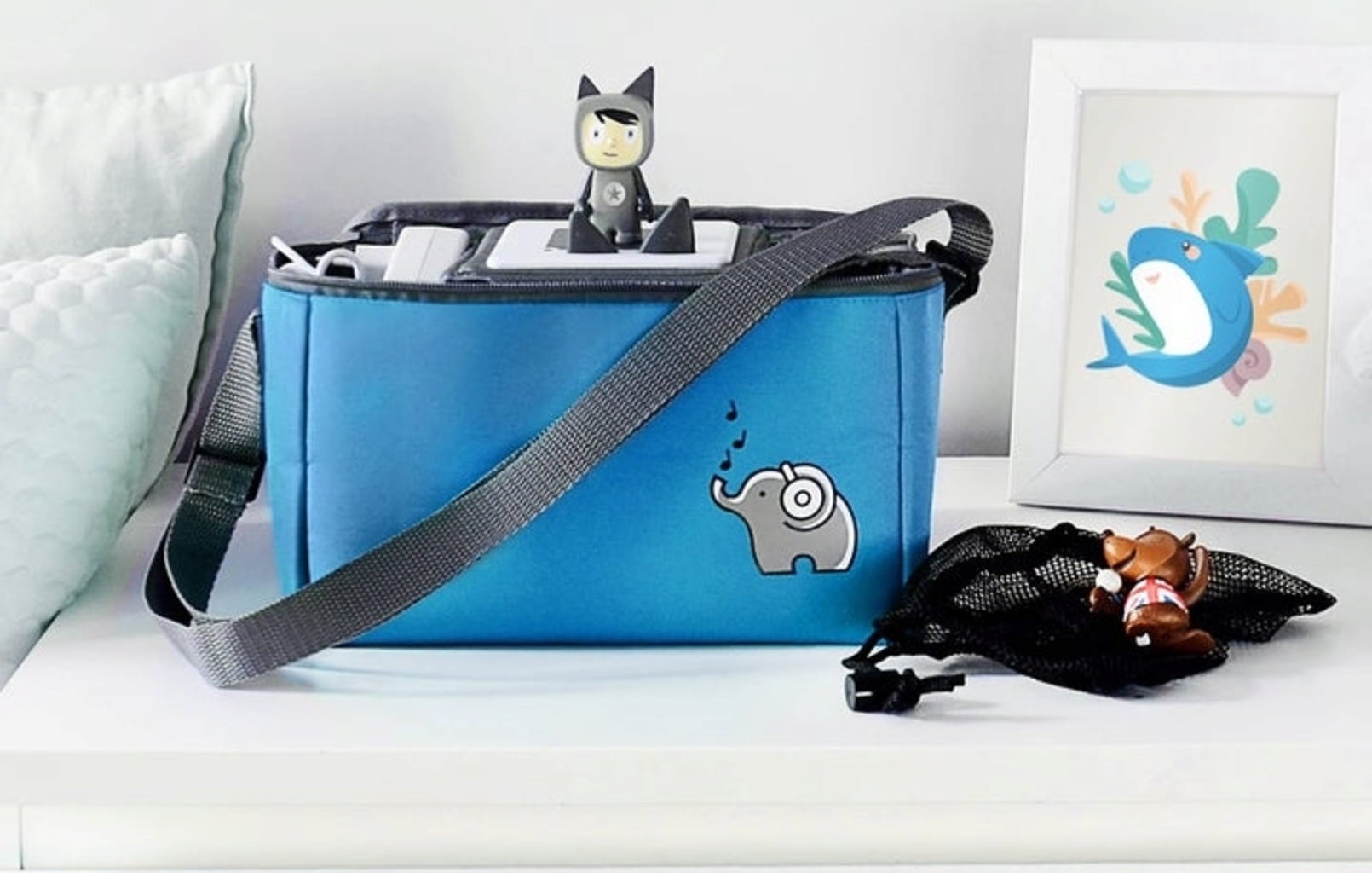 fantifant Borsa per Toniebox - blu squalo