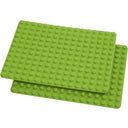 fantifant Building Plates In A Set Of 2 - Farm green