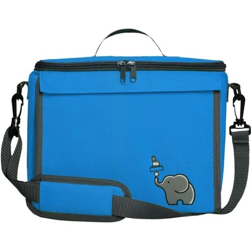 Baustein-Tasche L für große Klemmbausteine - meerblau