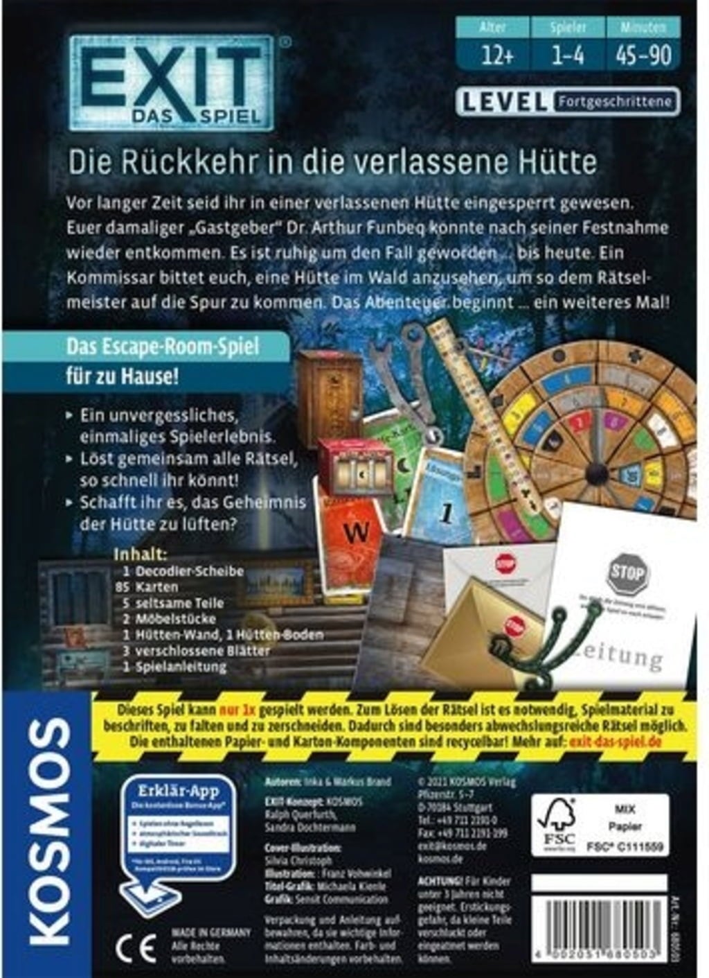 EXIT - Die Rückkehr in die verlassene Hütte - 1 Stk