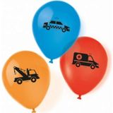 Amscan ON THE ROAD Latex Ballons, 6 Stück