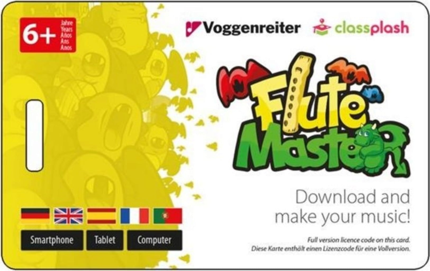 Voggenreiter Flauto in Plastica con App Flute Master - 1 pz.