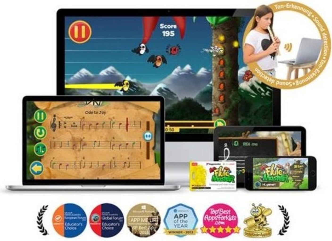 Voggenreiter Flauto in Plastica con App Flute Master - 1 pz.