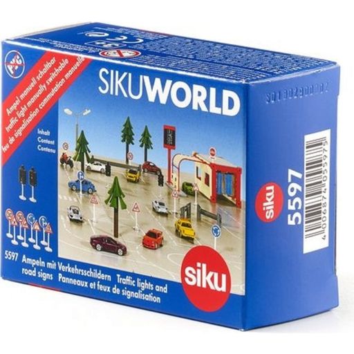 Siku World - Ampel mit Verkehrsschildern - 1 Stk