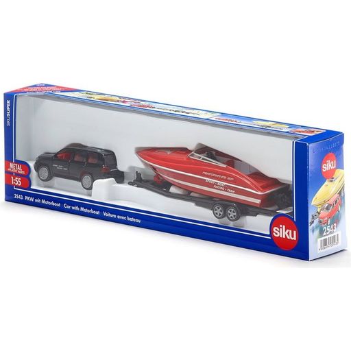 Siku Super - Car With Motorboat - 1 item