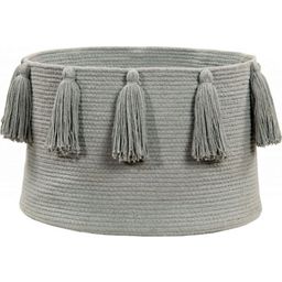 Lorena Canals Basket - Tassels - Light grey