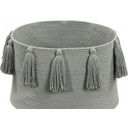 Lorena Canals Basket - Tassels - Light grey