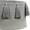 Lorena Canals Basket - Tassels - Light grey