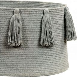 Lorena Canals Basket - Tassels - Light grey