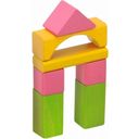 Eichhorn 75 Colourful Wooden Building Blocks - 1 item