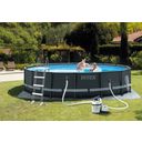 Intex Frame Pool Ultra Rondo XTR Ø 488x122 cm - Pool, Sand Filter System, Safety Ladder, Cover & Ground Protection Tarpaulin