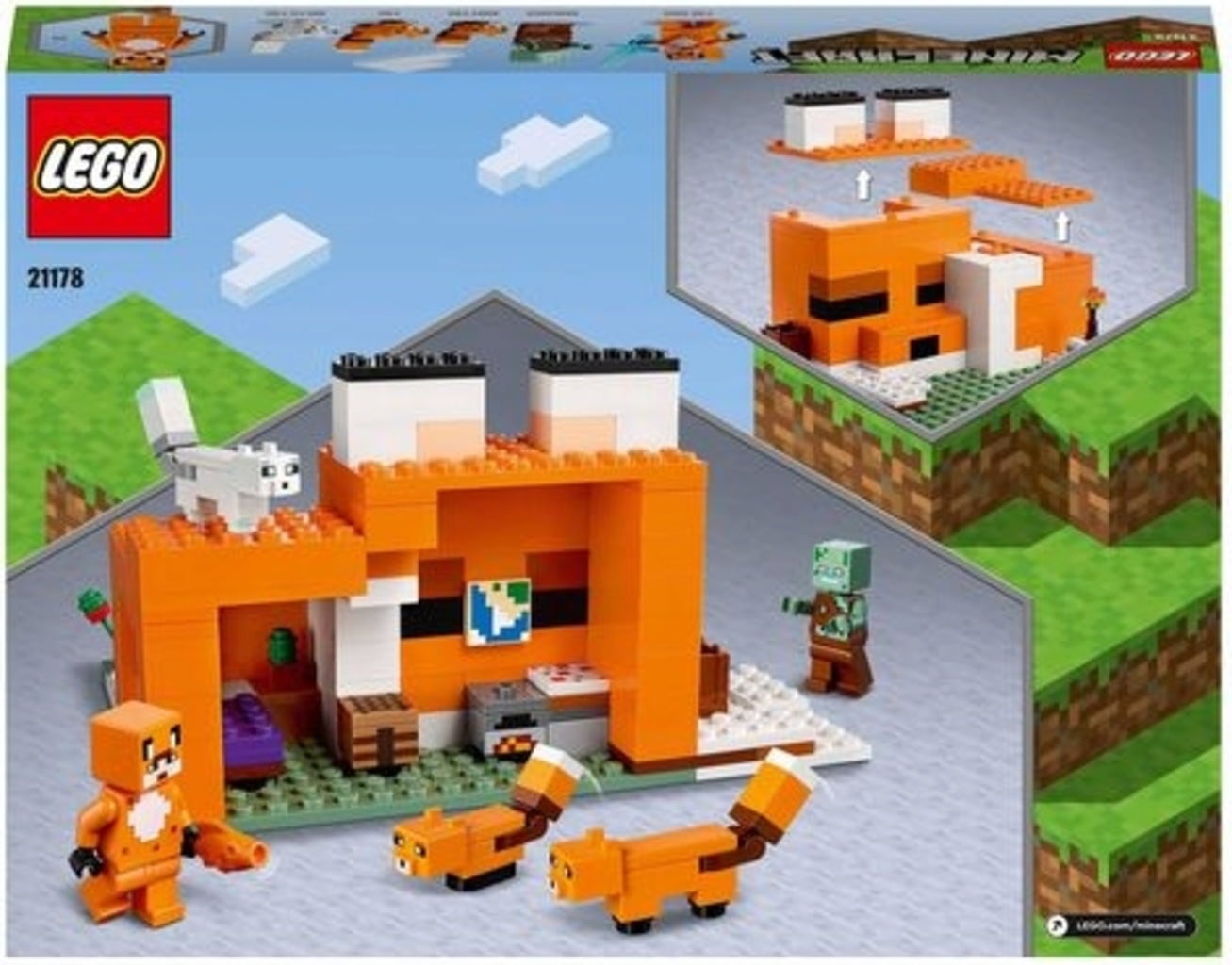 LEGO Minecraft - 21178 Die Fuchs-Lodge - 1 Stk