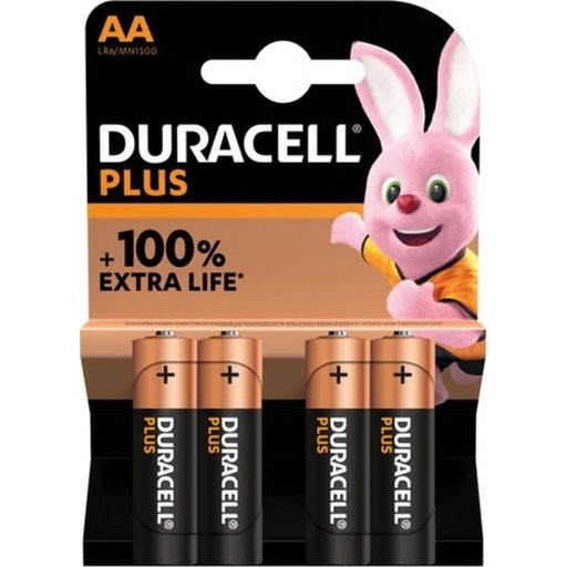 Duracell Plus AA (MN1500/LR6) 4 Pack - 4 items