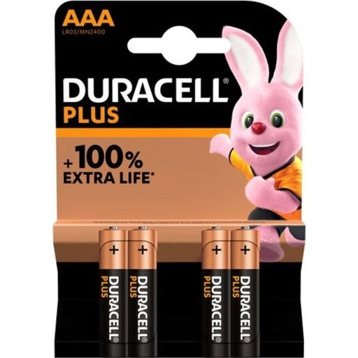 Duracell Plus-AAA (MN2400/LR03) 4er Pack - 4 Stk