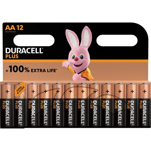 Duracell Plus AA (MN1500/LR6) 12 Pack - 12 items