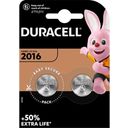 Duracell Litijevi gumbni bateriji CR2016 - 2 kosa