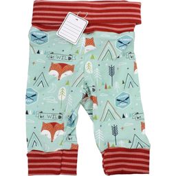 Wila Baby Pants with Foxes- Red / Pink