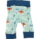 Wila Baby Pants with Foxes - Turquoise
