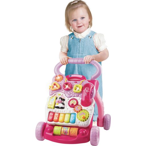 Baby - voziček za hojo in igranje, roza (V NEMŠČINI) - 1 k.