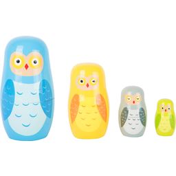 Small Foot Matryoshka Owl Family