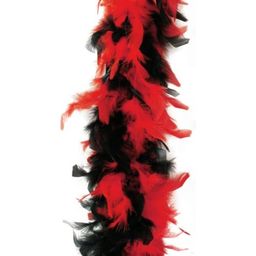 Fries Feather Boa Black/Red - 1 item