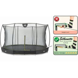 Exit Toys Trampolin Silhouette Ground Ø 366 cm - Black 