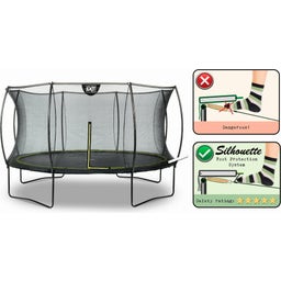 Exit Toys Studsmatta Silhouette Ø 427 cm - Svart