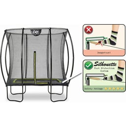 Exit Toys Silhouette Trampoline 153 x 214 cm - Black