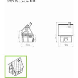 Exit Toys Holzspielhaus Fantasia 100 - Natural