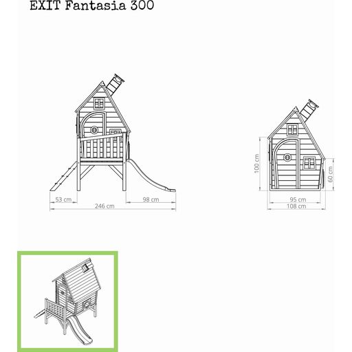 Exit Toys Holzspielhaus Fantasia 300